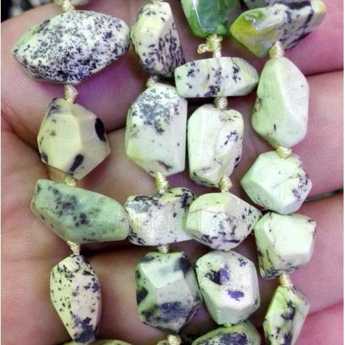 natural Chinese Chrysoprase beads, freeform