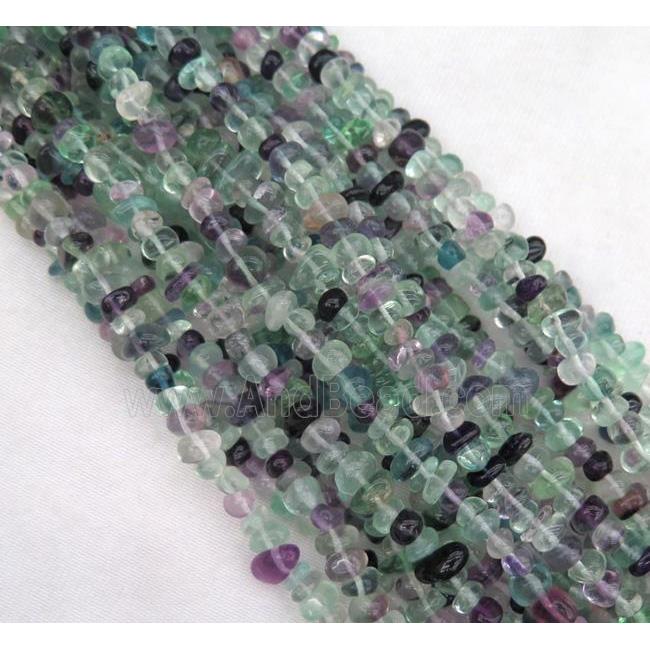 Fluorite chip beads, freeform
