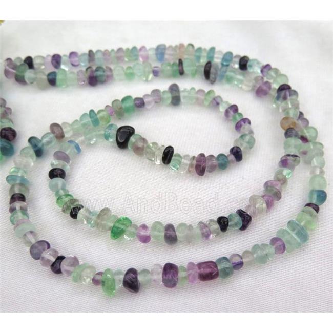 Fluorite chip beads, freeform