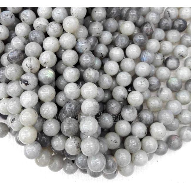 Labradorite bead, round, AB-grade