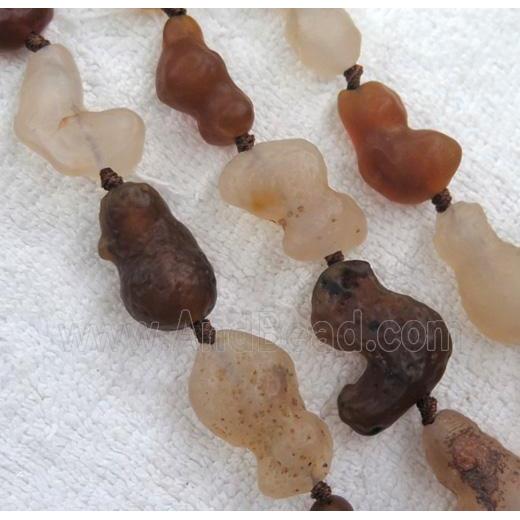 rock agate bead, freeform