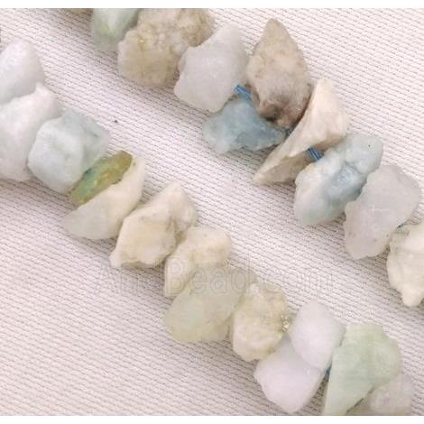 Aquamarine beads chip, freeform, AB-grade
