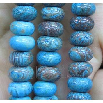 blue Oak Jasper beads, rondelle