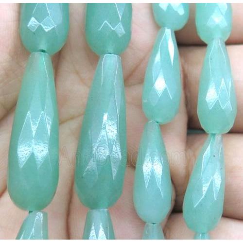 gemstone bead, faceted teardrop