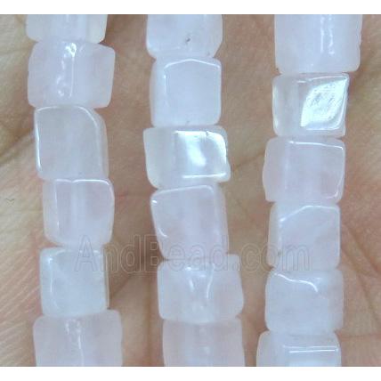 white jade cube beads
