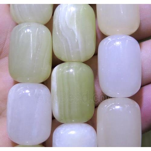 Dye Jade Beads Barrel Mix Color