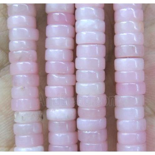 pink Opal Jasper heishi beads