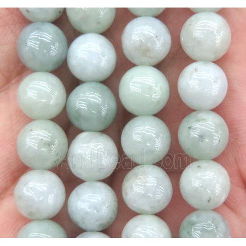 round Burmese Chrysoprase beads