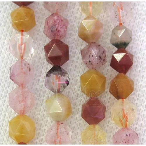 mix gemstone beads cut round