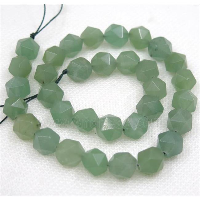 Green Aventurine Beads Cutted Round