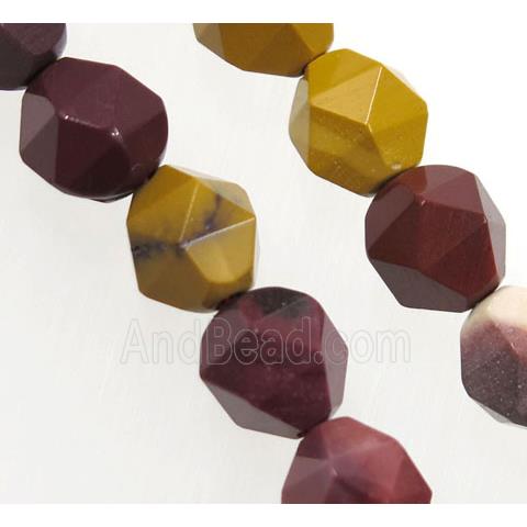 Mookaite Beads Cutted Round