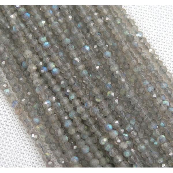 Labradorite beads, faceted rondelle