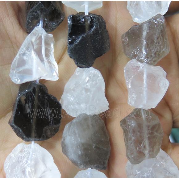 mix gemstone nugget chip beads, freeform, rough