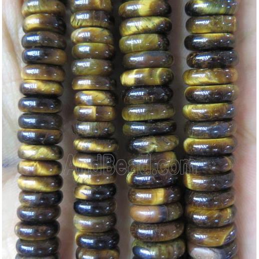 natural tiger eye stone heishi beads