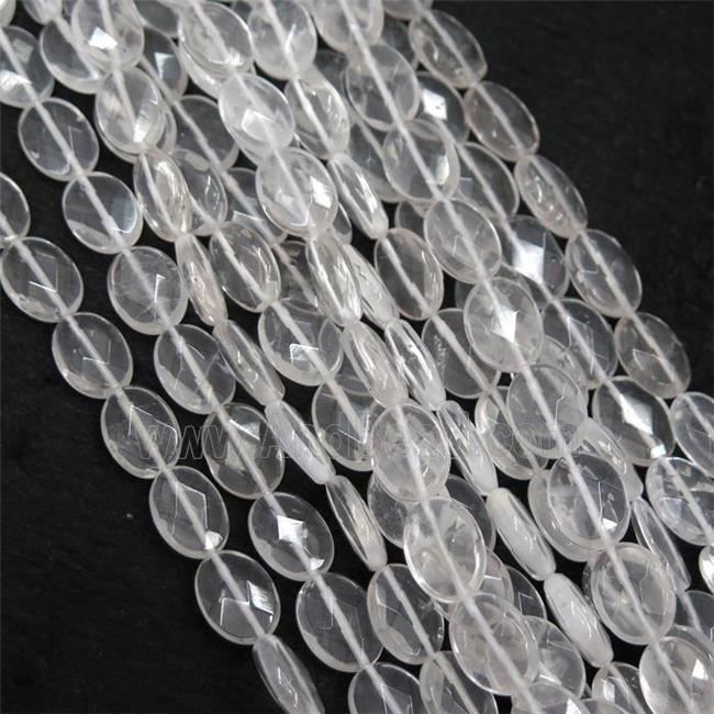 Clear Quartz oval beads, faceted