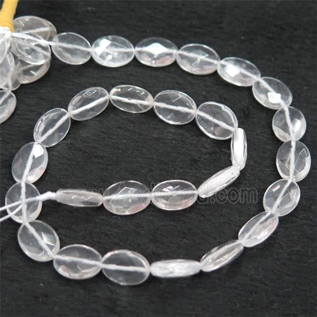 Clear Quartz oval beads, faceted