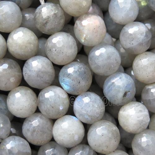 labradorite beads, faceted round