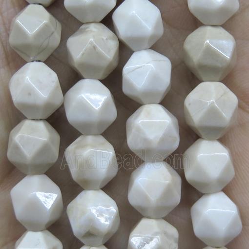 faceted round Chinese River Jasper ball beads