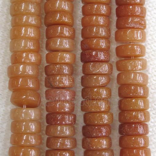 red Aventurine heishi beads