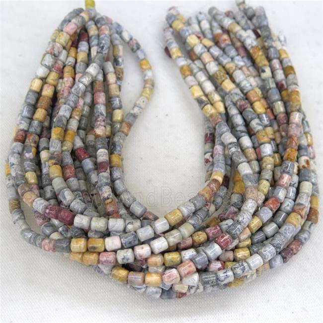 Skyeye Jasper tube beads