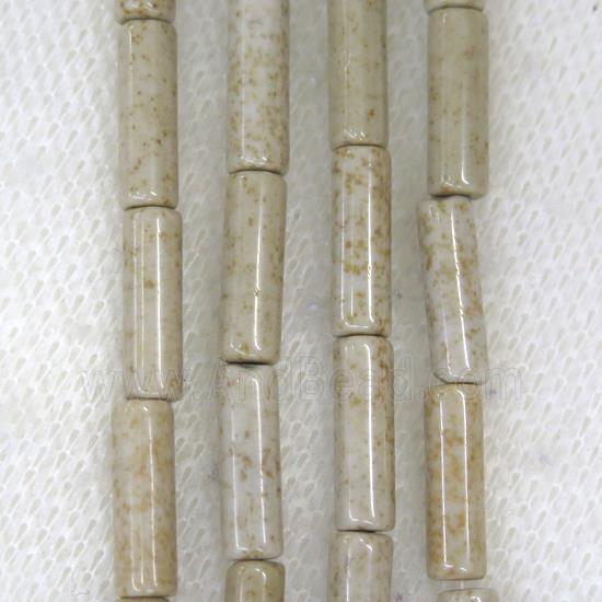 River Jasper tube beads