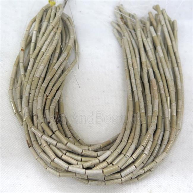 River Jasper tube beads