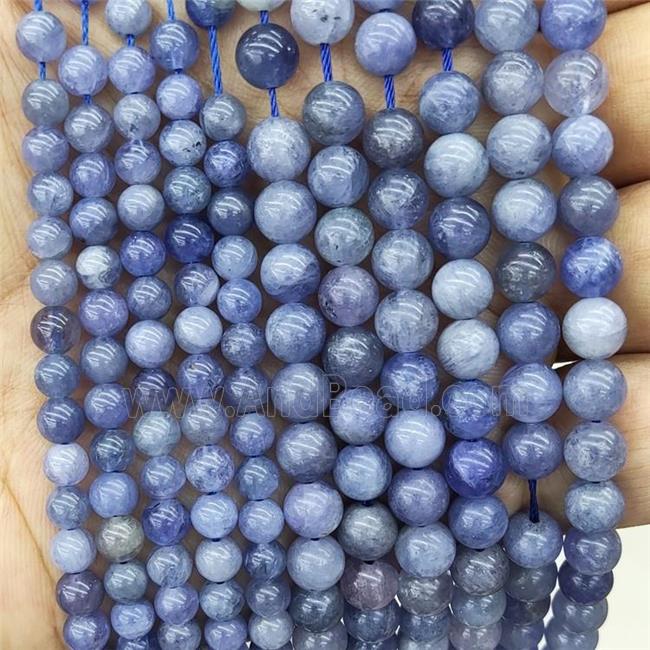 Natural Tanzanite Beads Blue Smooth Round