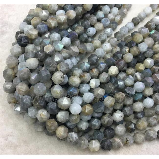 labradorite ball bead, faceted round