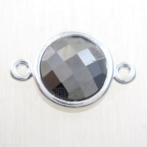 Terahertz stone circle connector, platinum plated