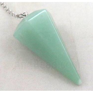 green aventurine pendulum pendant