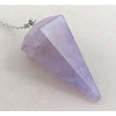 amethyst pendulum pendant