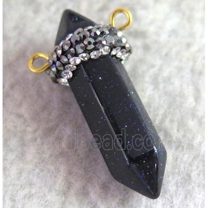 blue sand connector paved rhinestone