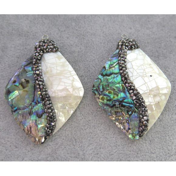 gemstone bead paved rhhinestone