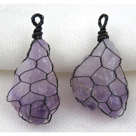 gemstone pendant, freeform