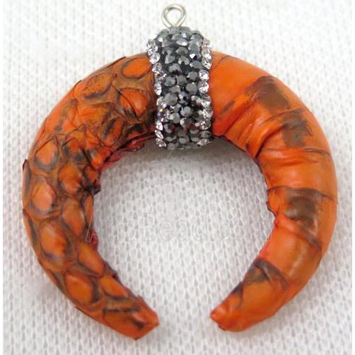 gemstone pendant paved rhinestone