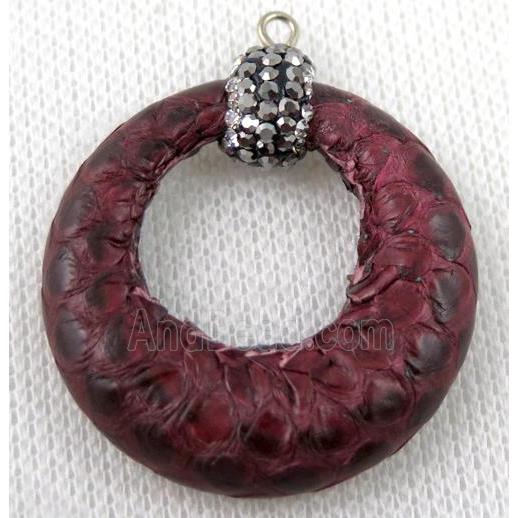 gemstone pendant paved rhinestone