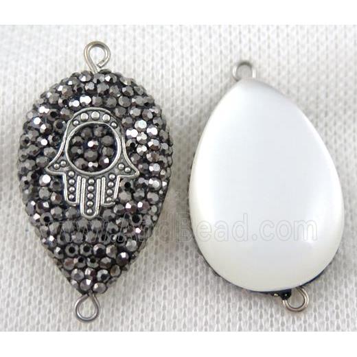 gemstone connector paved rhinestone