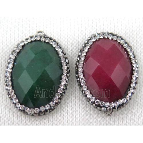 gemstone connector paved rhinestone