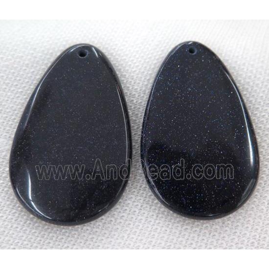 blue sandstone pendant, teardrop