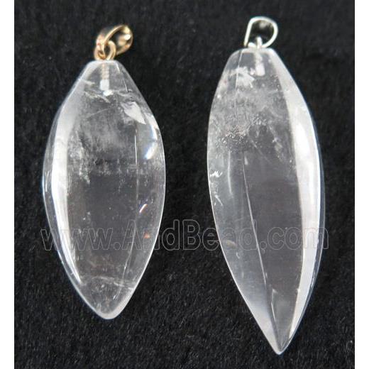 clear quartz pendant