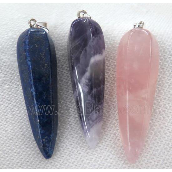 mix gemstone pendulum pendant