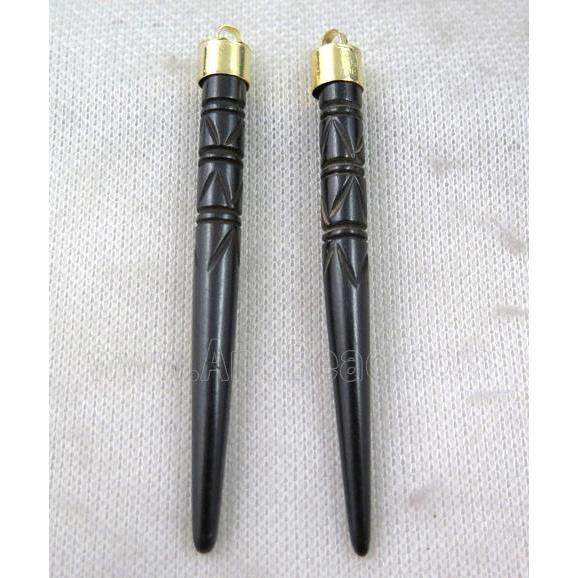 black bone pendant, spike
