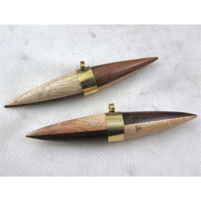 sandalwood bullet pendant