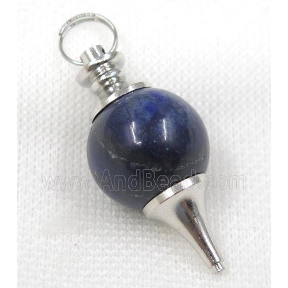 Lapis Lazuli Globe pendant, round, blue