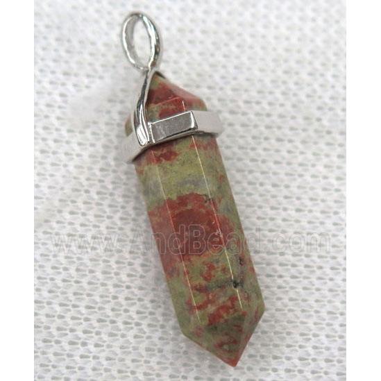 gemstone stick pendant