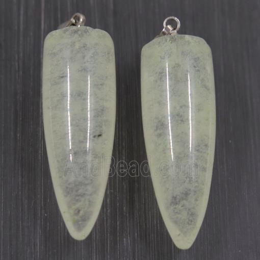 watermelon Quartz bullet pendant