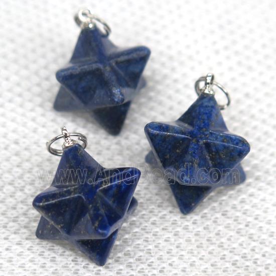 blue Lapis Lazuli pendant, star