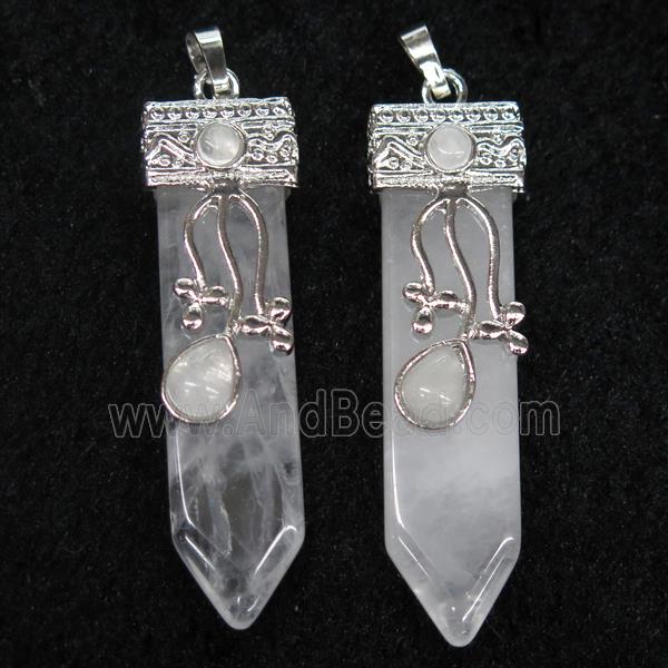 Clear Quartz arrowhead pendant