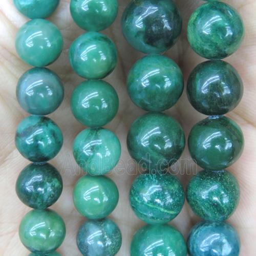 round green Verdite beads