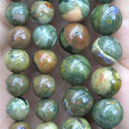 round green Rhyolite Beads
